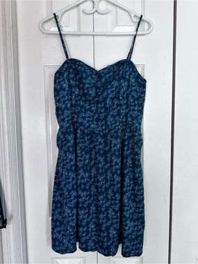 Cooperative Navy Blue Floral Mini Dress